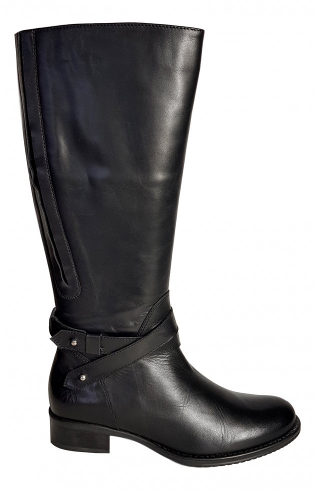 Buxton Extra Wide Calf Extra Wide Calf Ladies Boot Black Silk