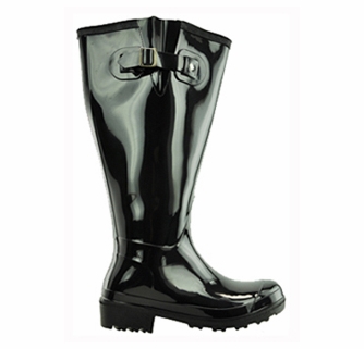 Lily Women's Extra Wide Calf Rain Boot (Black) - Final Sale