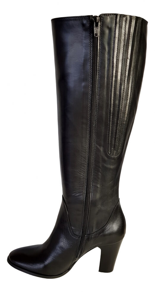 Wakefield Extra Wide Calf Ladies Boot Black Silk