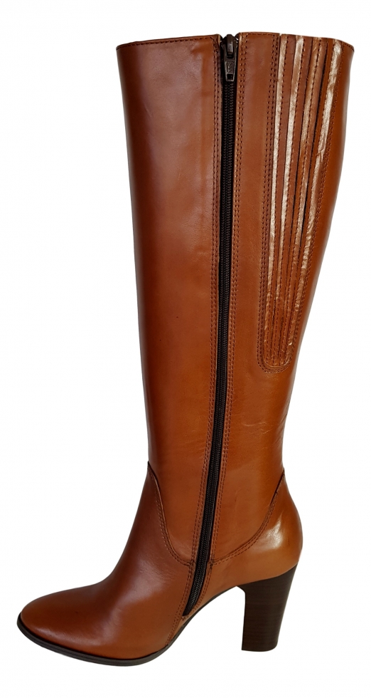 Wakefield Extra Wide Calf Ladies Boot Cognac Street