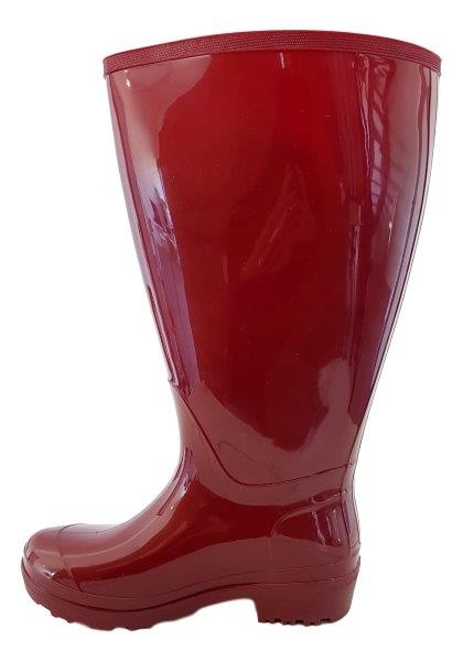 red rain boots wide calf