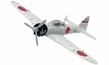 Modelo A Escala 1:72 Mitsubishi A6M2 Zero-Sen/Zeke De Agostini - Coleccionable, Metal Y Plástico, Ideal Para Aficionados