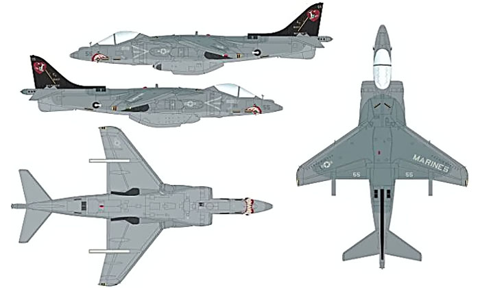 hobby master⭐︎AV-8BハリアーII+ AV-8B Harrier II Plus 1:72 Diecast Model - Hobby Master HM