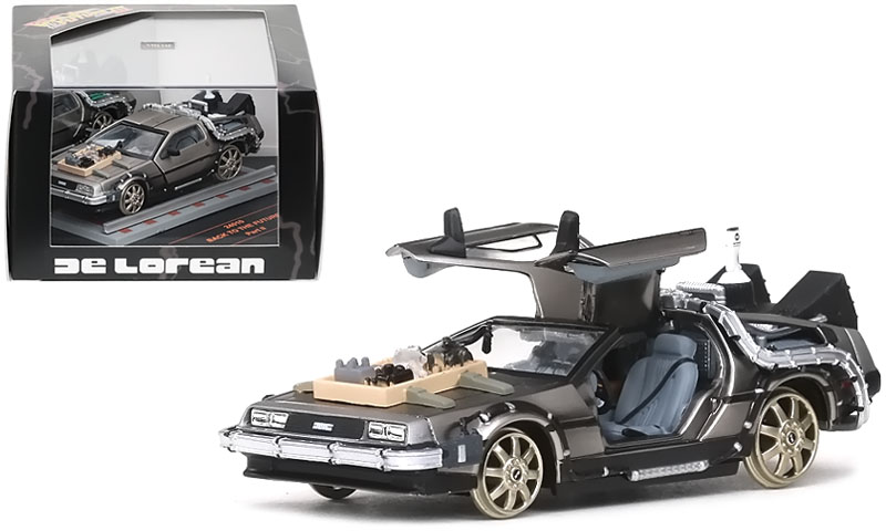 Back to the Future III DeLorean (Railroad) 1:43 Diecast Model