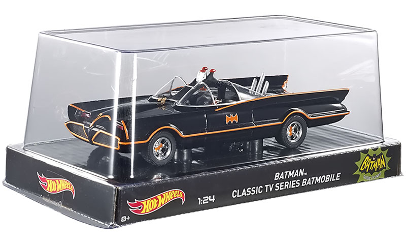 Batman 1966 TV Series Batmobile 1:24 Diecast Model - Hot Wheels
