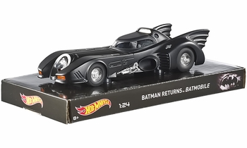 Batman Returns Batmobile 1:24 Diecast Model - Hot Wheels - click to enlarge