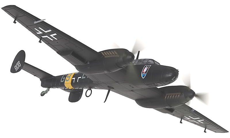 Bf 110 E-2 Model, Luftwaffe, 5./NJG 1, Belgium - Corgi AA38507