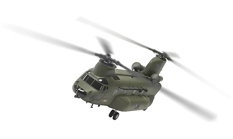 ミニカー　1/72 ボーイング・バートル チヌーク HC.3 イギリス空軍 第18飛行隊 「THE AVIATION ARCHIVE」 [AA34213] Chinook HC.3 (CH-47) Model, RAF, No. 18 Squadron - Corgi AA34213