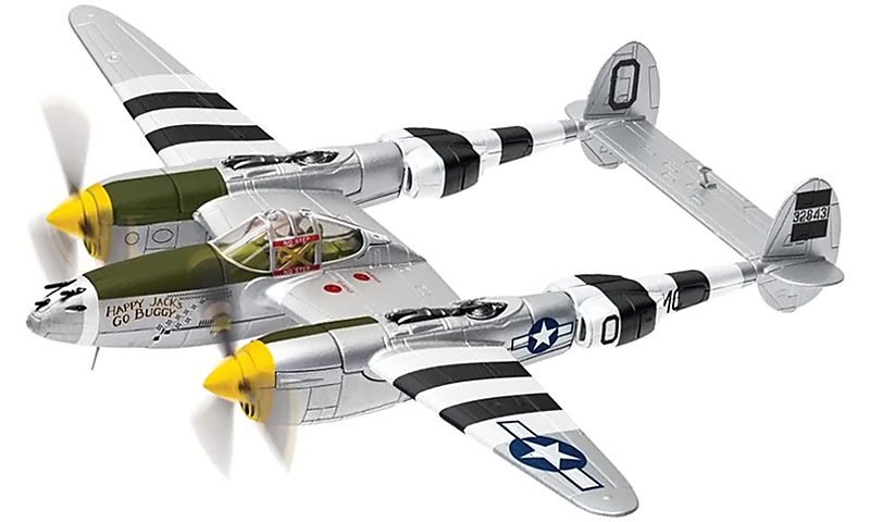 P-38J Lightning Model, USAAF, Jack Ilfrey - Corgi AA36616