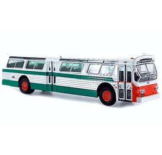 Iconic Replicas 1/87 HO Scale Flxible Bus - SEPTA Philadelphia #N Roosevelt Blvd. Diecast Model