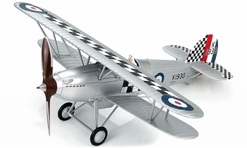 Hobby Master 1/48 Hawker Fury Diecast Model Plane – Munich Crisis 43 Squadron RAF 1938, Metal & Plastic Detail