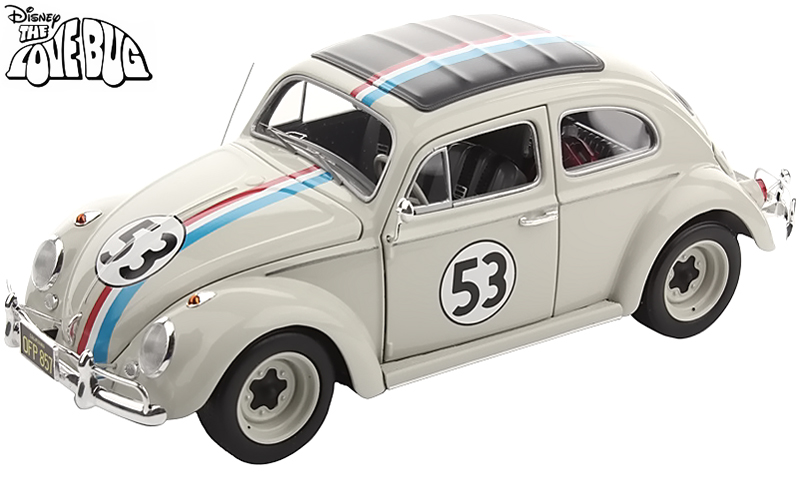 Herbie The Love Bug VW Beetle 1 18 Diecast Model Hot Wheels Elite