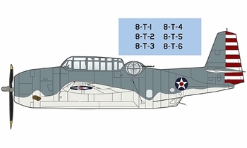 TBF-1 Avenger Model, U.S. Navy, 1942 - Hobby Master HA1224 - click to enlarge