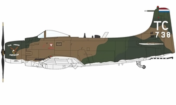 A-1H Skyraider Model, USAF, 1st SOS - Hobby Master HA2922 - click to enlarge