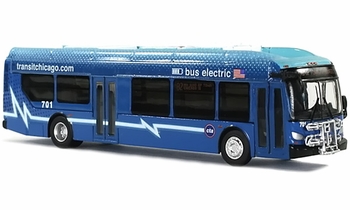 New Flyer Xcelsior Charge Bus Model: Chicago - Iconic Replica 87-0079 - click to enlarge