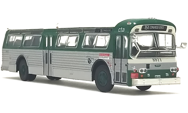 Iconic Replicas HO Scale SEPTA Philadelphia Flxible 53102 Bus Model - Vintage Roosevelt Blvd & Comly Road Design