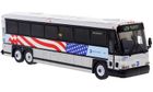 MCI D4000 Model, NYC 9/11 Memorial Bus - Iconic Replicas 87-0567