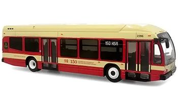 Nova Bus LFSH Model, Hamilton, Ontario - Iconic Replicas 87-0624 - click to enlarge