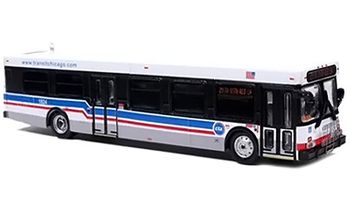 New Flyer D40LF Bus Model, Chicago - Iconic Replicas 87-0642 - click to enlarge