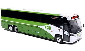 MCI D4520 Coach Model, GO Transit - Iconic Replicas 87-0657 - click to enlarge