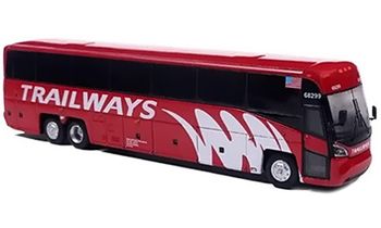 MCI D4520 Coach Model, Burlington Trailways - Iconic Replicas 87-0661 - click to enlarge