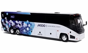 MCI J4500 Coach Model, MCI Corp. - Iconic Replicas 87-0691 - click to enlarge