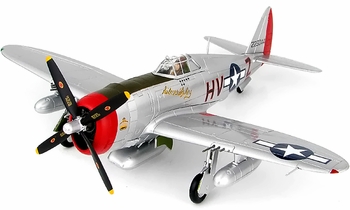 P-47D Thunderbolt Model, USAAF, Silver Lady - Hobby Master HA8456 - click to enlarge