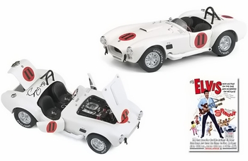 SPINOUT Elvis Presley 1965 Shelby Cobra 1:24 Diecast - Franklin Mint - click to enlarge