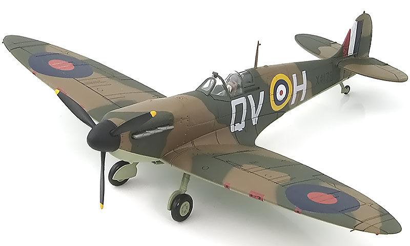 ホビーマスター HA7810 スピットファイア Mk. Ia Spitfire Mk.IA Model, RAF, 19 Sqn, George Unwin - Hobby Master HA7810