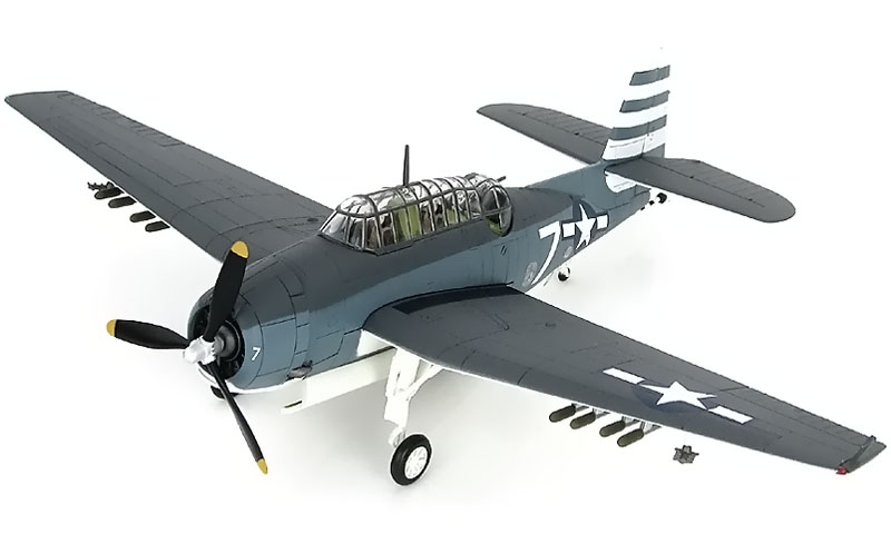 TBM-3 Avenger Model, U.S. Navy, VT-12 - Hobby Master HA1220