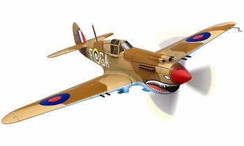 Tomahawk Mk.IIB (P-40) Model, RAF, Neville Duke - Corgi AA28103 - click to enlarge