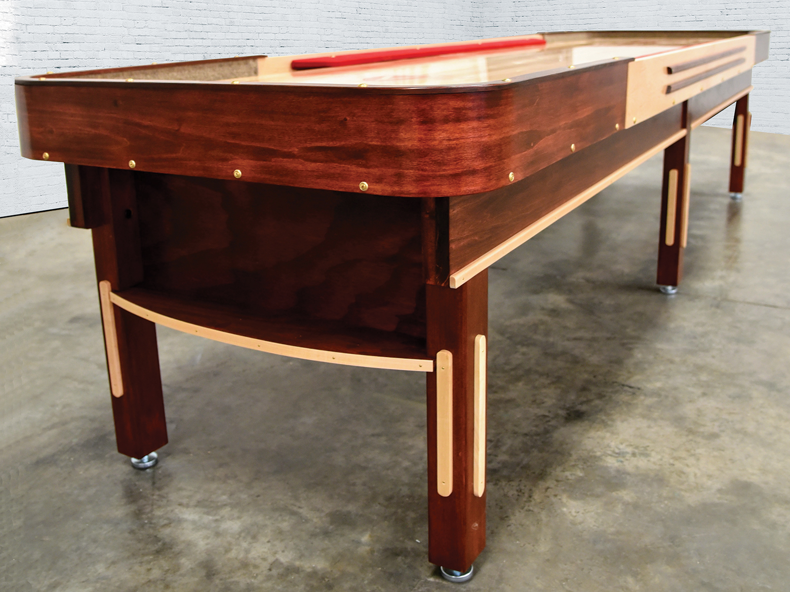 12 Foot Venture Grand Deluxe Cushion Shuffleboard Table Made in the