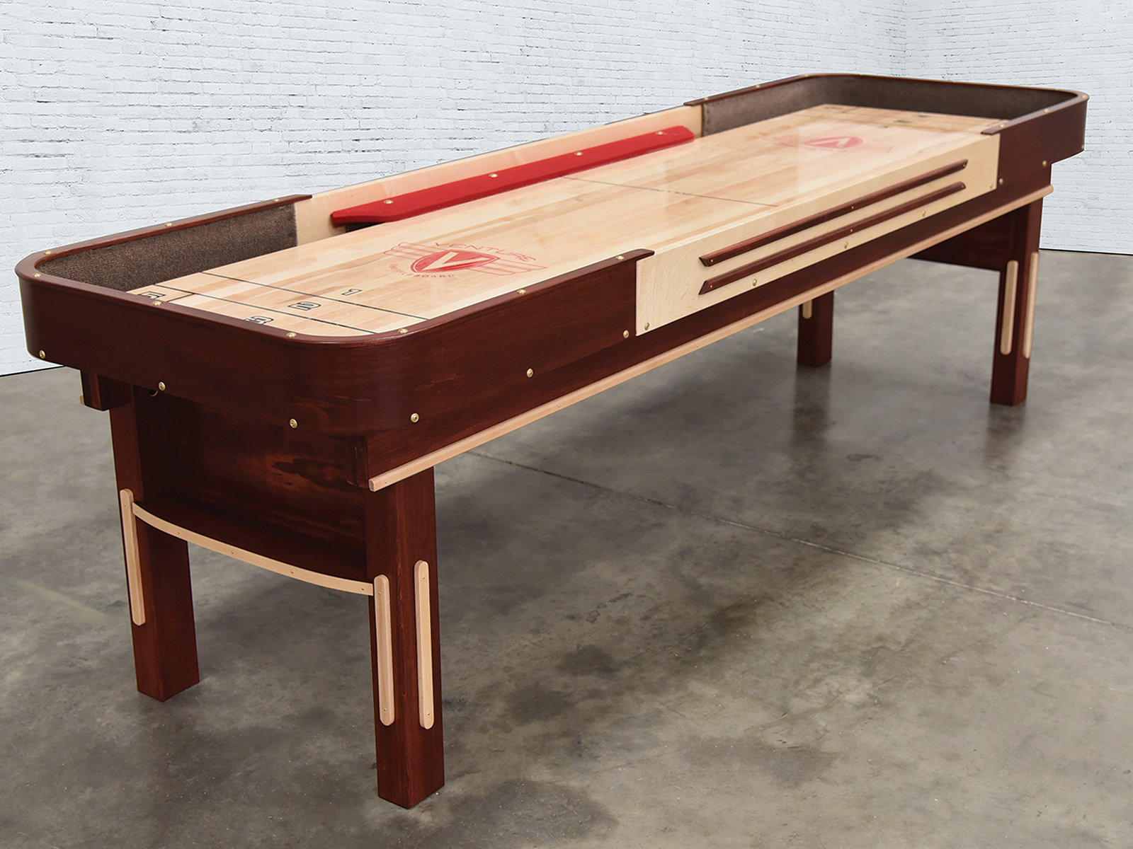 12 Foot Venture Grand Deluxe Cushion Shuffleboard Table Made in the
