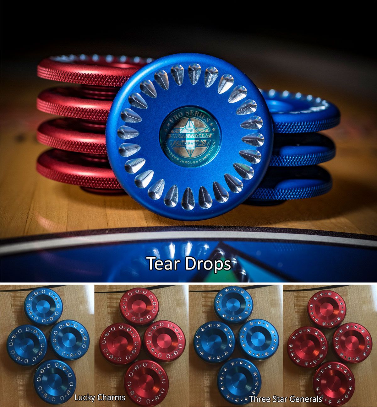 Aluminum Table Shuffleboard Weight/Puck Caps Shuffleboard Federation