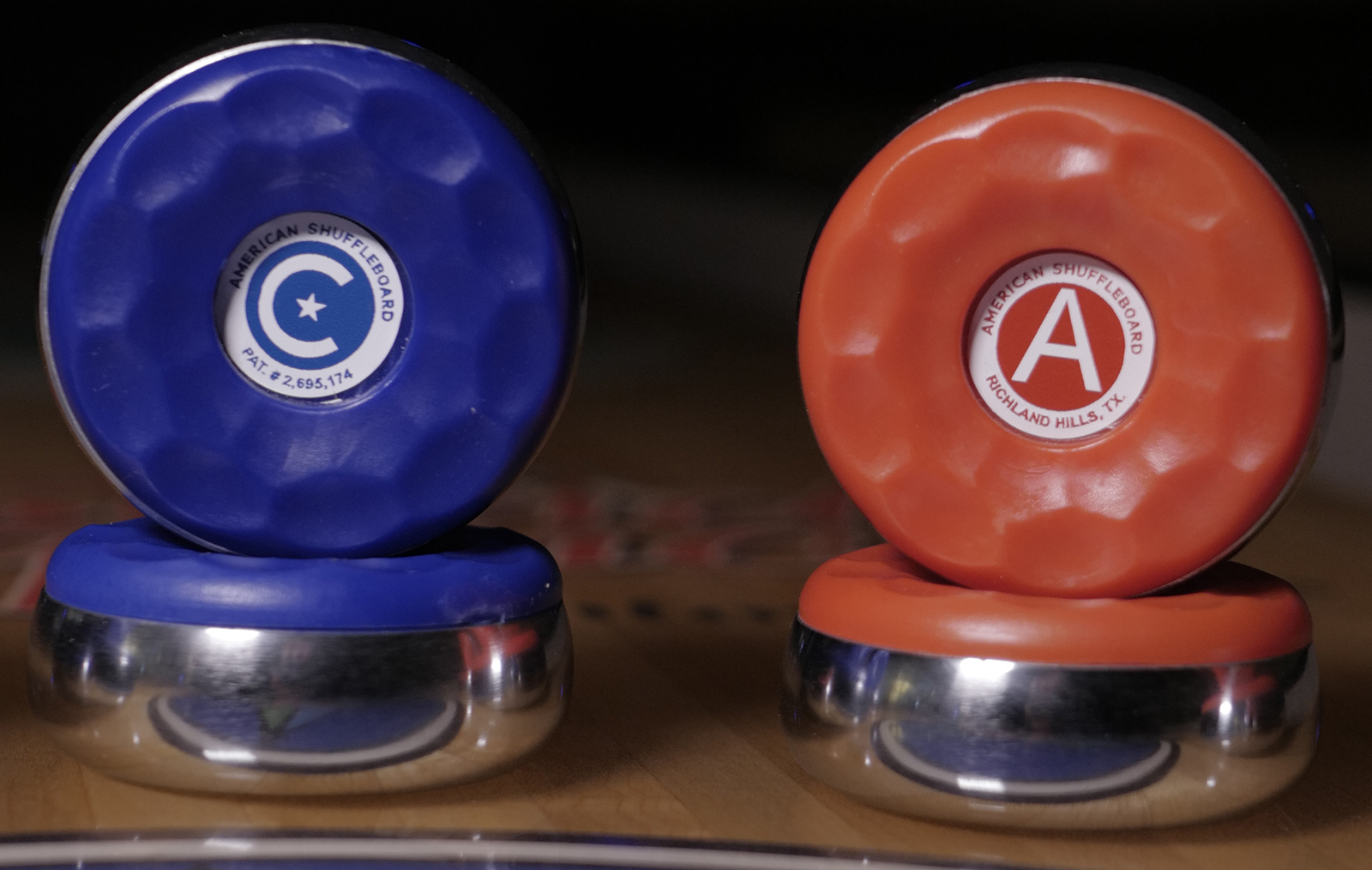 American Shuffleboard Pucks Regulation Size and Weight American