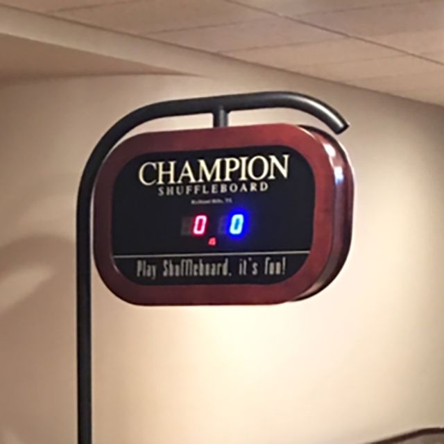 Champion Electronic Shuffleboard Table Scoreboard Champion