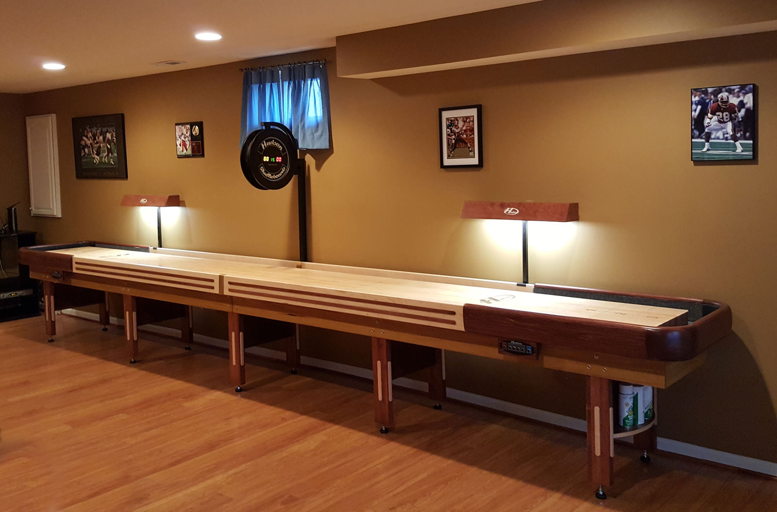 Hudson Table Shuffleboard Light Kit Wood Housing, Available in Ten