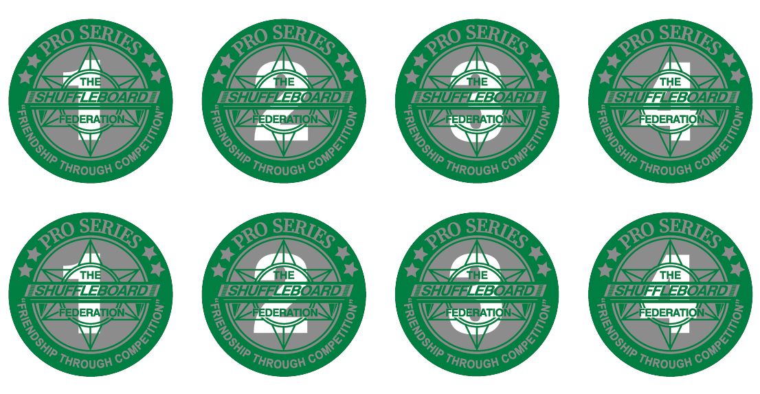 Pro Series® Decals For Pro Series Shuffleboard Weights Shuffleboard