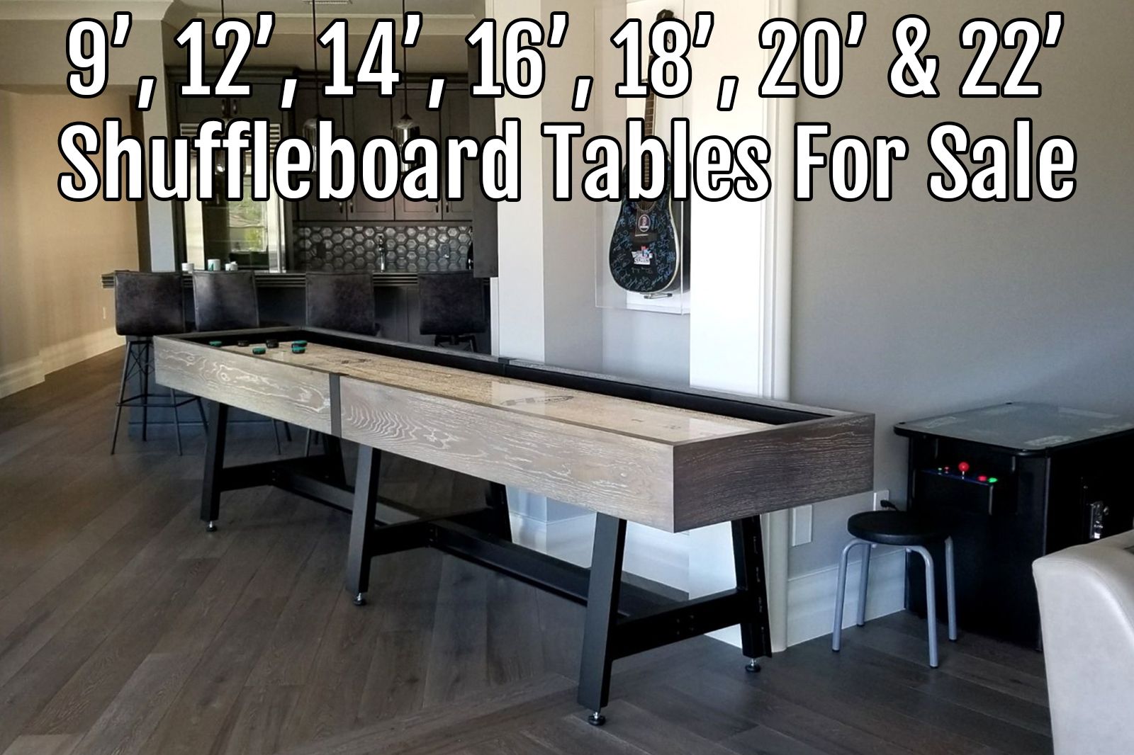 9' 22' Shuffleboards Tables for by Size Shuffleboard Federation