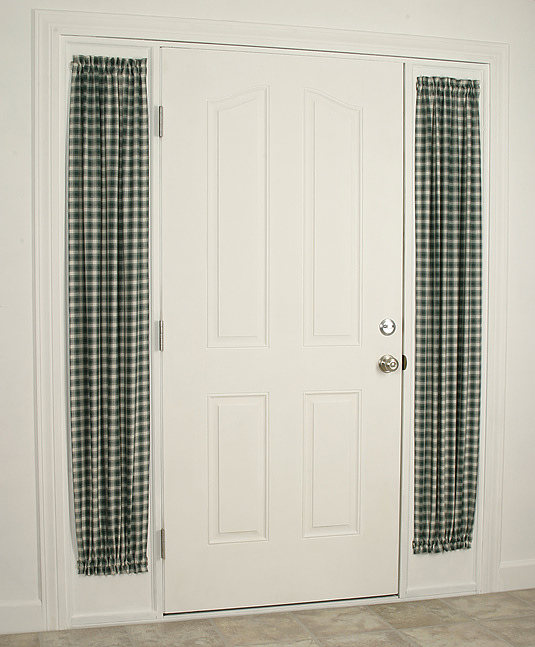 Sidelight Curtains Plaid Selection (Single Sidelight Panel)