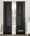 Sheer Curtain, 55" Wide Rod Pocket Curtain, Custom Length Curtain (Single Panel)