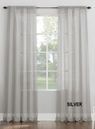 Sheer Curtain, 55" Wide Rod Pocket Curtain, Custom Length Curtain (Single Panel)