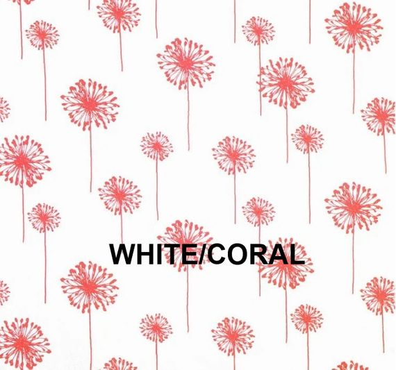Door Curtain in Premier Print Dandelion Canvas Fabric (Single Panel)