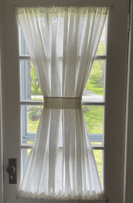 100% Linen French Door Curtain (Single Panel)