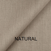 100% Linen French Door Curtain (Single Panel)