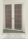 French Door Curtain Multi Color Sheer (Single Panel)