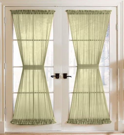 French Door Curtain Multi Color Sheer (Single Panel)