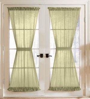 French Door Curtain Multi Color Sheer (Single Panel)