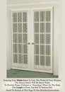 Floral Lace French Door Curtain (Single Panel)