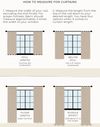 Linen Curtain, 57" Wide Rod Pocket Curtain, Custom Lengths (Single Panel)